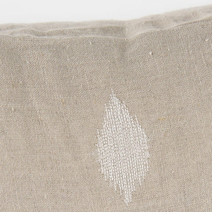 Mercana - Enya 18L x 18W Beige and Cream Fabric Patterned Decorative Pillow Cover - 69413 view 7