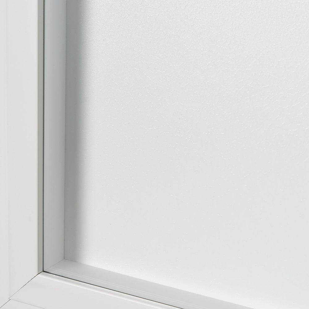 Mercana - Equal Quadrants White by Studio M a handmade Original Framed 3D Textured Artwork under Glass - 15112 view 5