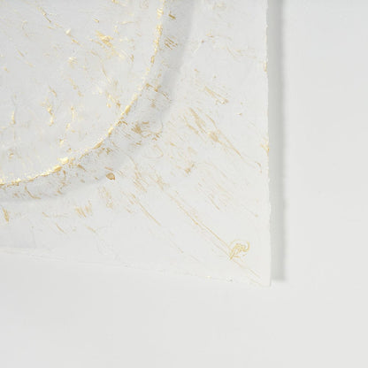 Mercana - Equal Quadrants White by Studio M a handmade Original Framed 3D Textured Artwork under Glass - 15112 view 6