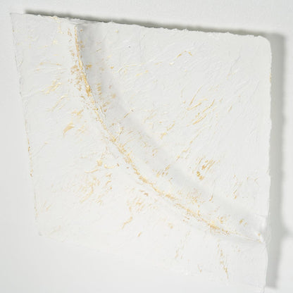 Mercana - Equal Quadrants White by Studio M a handmade Original Framed 3D Textured Artwork under Glass - 15112 view 7