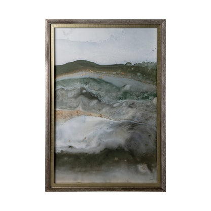 Mercana - Equatorial Drift II by Mercana Studio Hand Embellished Textured Framed Art Print Matted under Glass - 12736 view 1