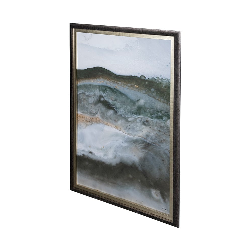 Mercana - Equatorial Drift II by Mercana Studio Hand Embellished Textured Framed Art Print Matted under Glass - 12736 view 2