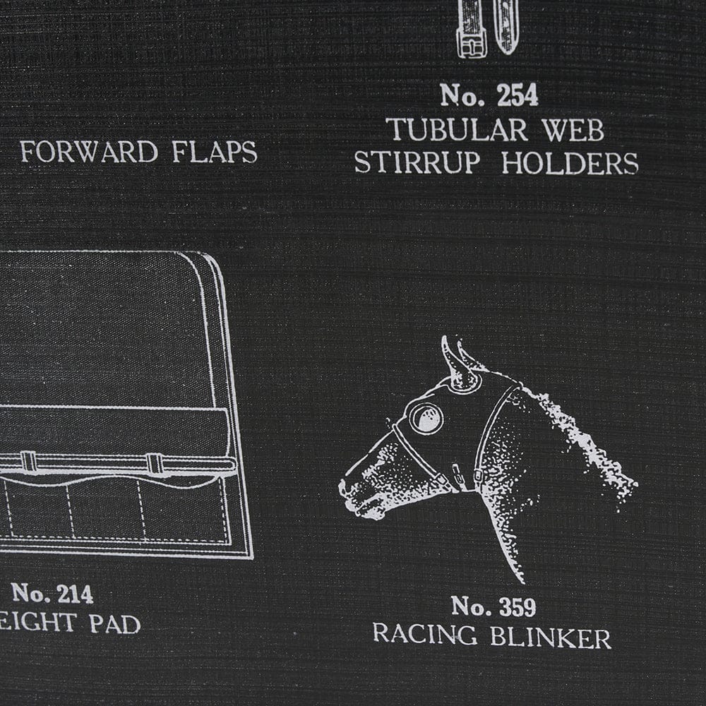 Mercana - Equestrian Riding III BW by Mercana Studio Hand Embellished Framed Art Print Matted under Glass - 14987 view 6