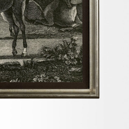 Mercana - Equestrian Scenes I by Vision Studio a Hand Embellished Textured Framed Art Print Matted under Glass - 12891 view 5