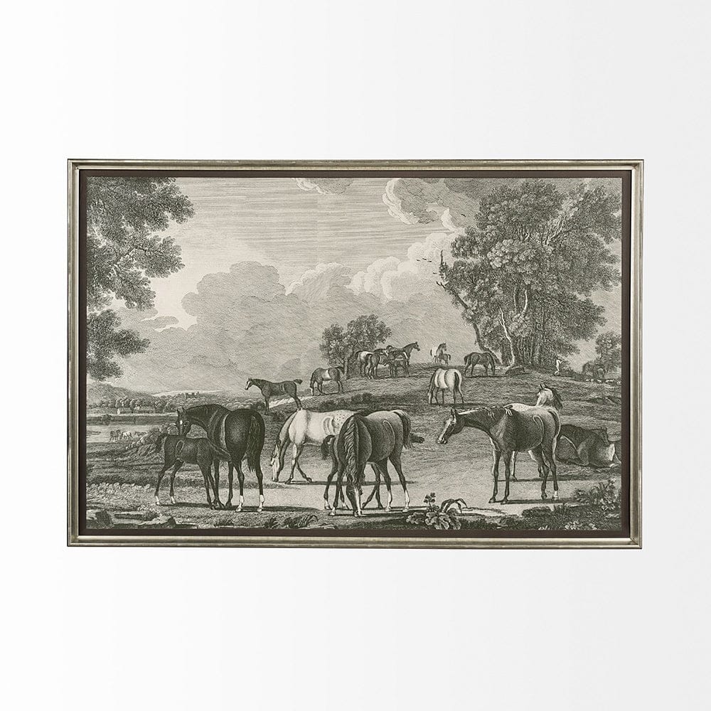 Mercana - Equestrian Scenes I by Vision Studio a Hand Embellished Textured Framed Art Print Matted under Glass - 12891 view 6
