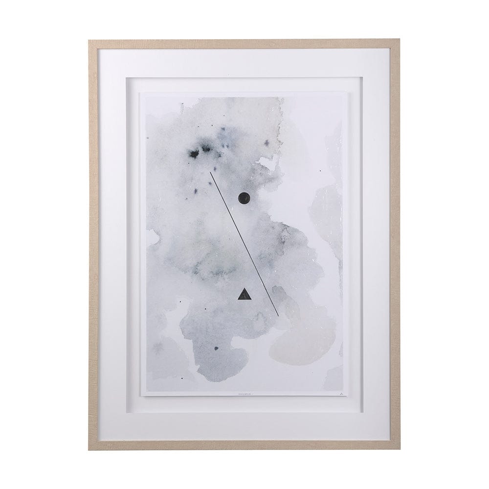 Mercana - Equilibrium I by Mercana Studio a Hand Embellished Textured Framed Art Print Matted under Glass - 14091 view 1