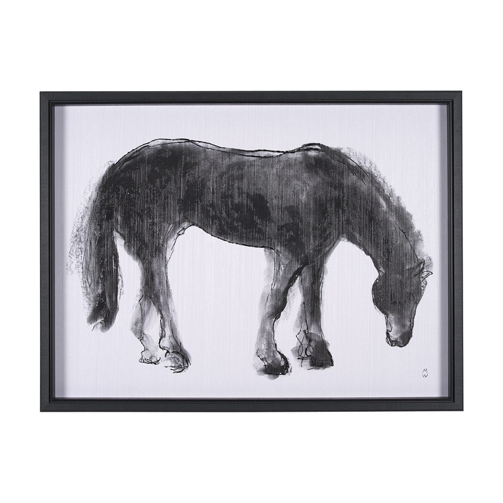 Mercana - Equine Sketch 3 by Manny Woodart a Hand Embellished Textured Framed Art Print - 15307 view 1