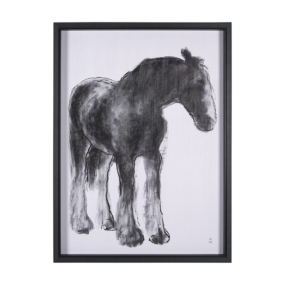 Mercana - Equine Sketch 5 by Manny Woodart a Hand Embellished Textured Framed Art Print - 15308 view 1