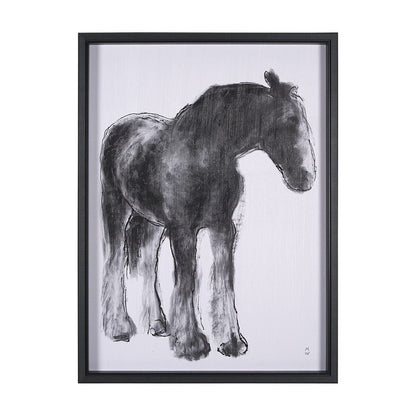 Mercana - Equine Sketch 5 by Manny Woodart a Hand Embellished Textured Framed Art Print - 15308 view 1