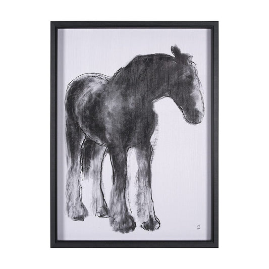 Mercana - Equine Sketch 5 by Manny Woodart a Hand Embellished Textured Framed Art Print - 15308 view 1