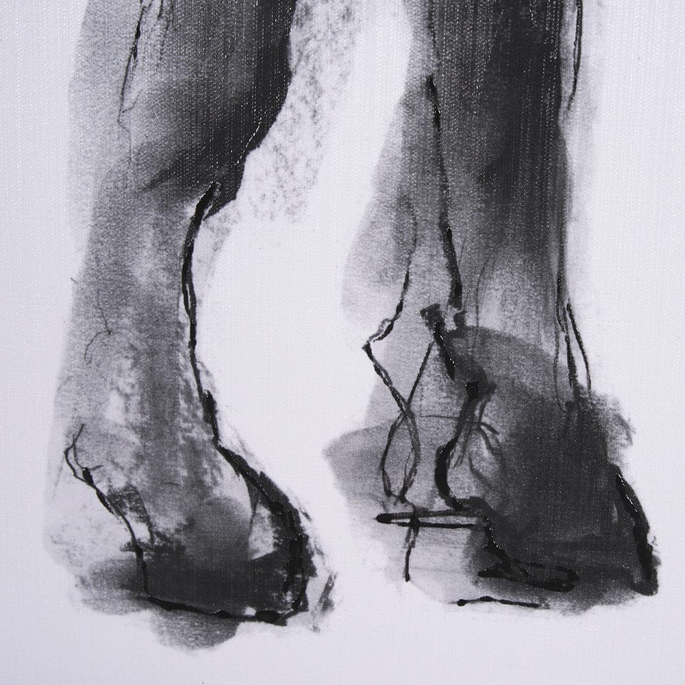 Mercana - Equine Sketch 5 by Manny Woodart a Hand Embellished Textured Framed Art Print - 15308 view 6