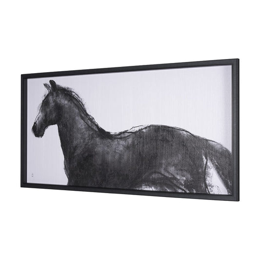 Mercana - Equine Sketch 9 by Manny Woodart a Hand Embellished Textured Framed Art Print - 15309 view 2