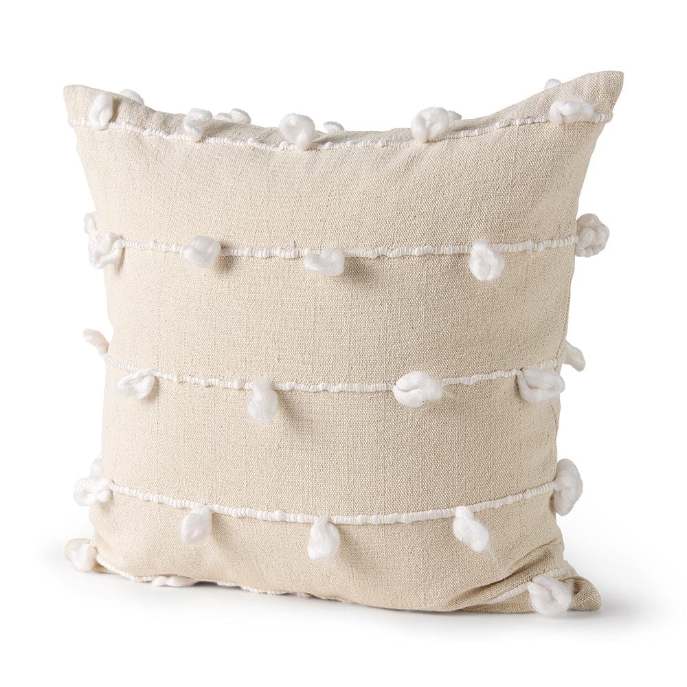 Mercana - Erica 20 x 20 Cream With White Detail Decorative Pillow Cover - 68883 view 1