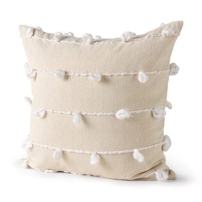 Mercana - Erica 20 x 20 Cream With White Detail Decorative Pillow Cover - 68883 view 1