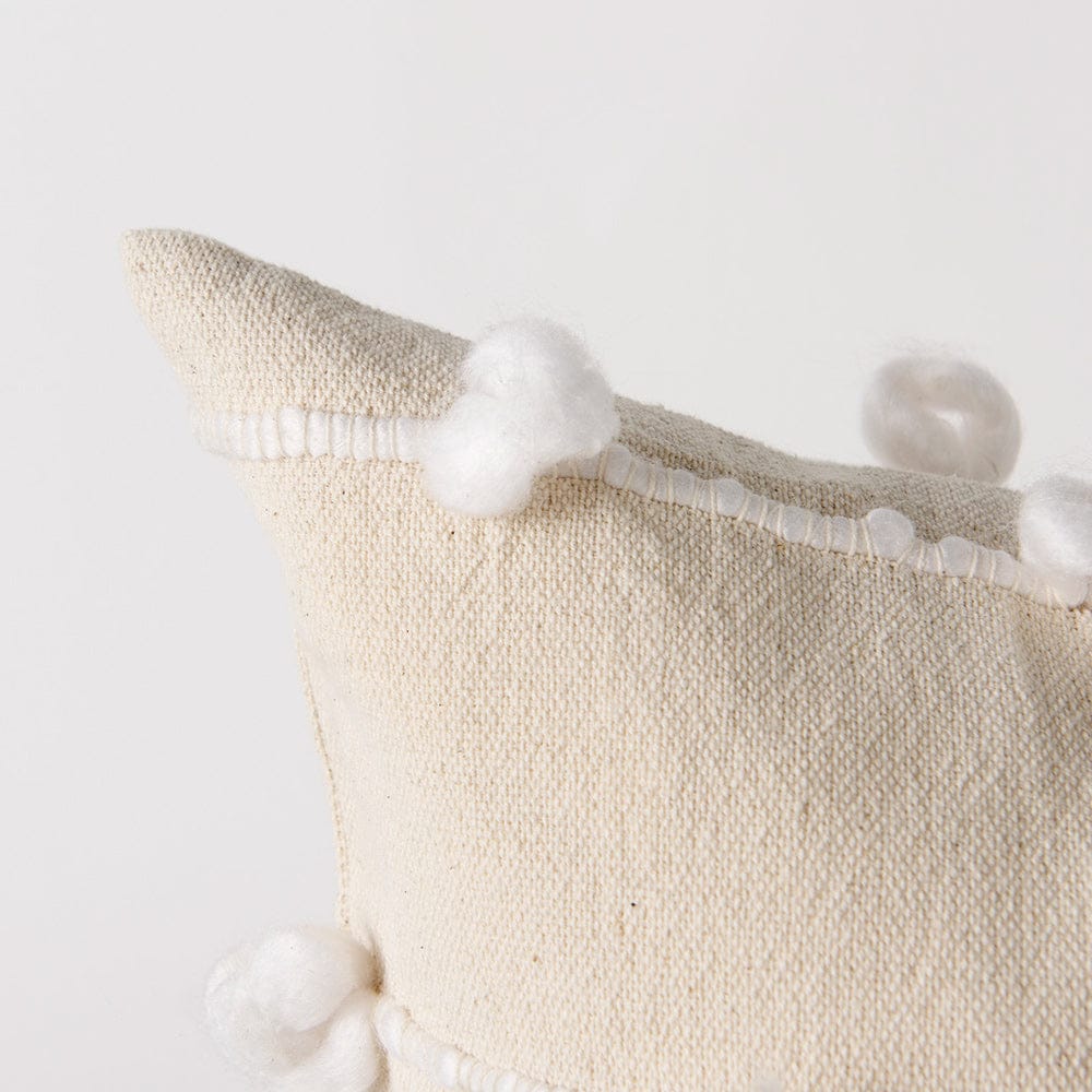 Mercana - Erica 20 x 20 Cream With White Detail Decorative Pillow Cover - 68883 view 7