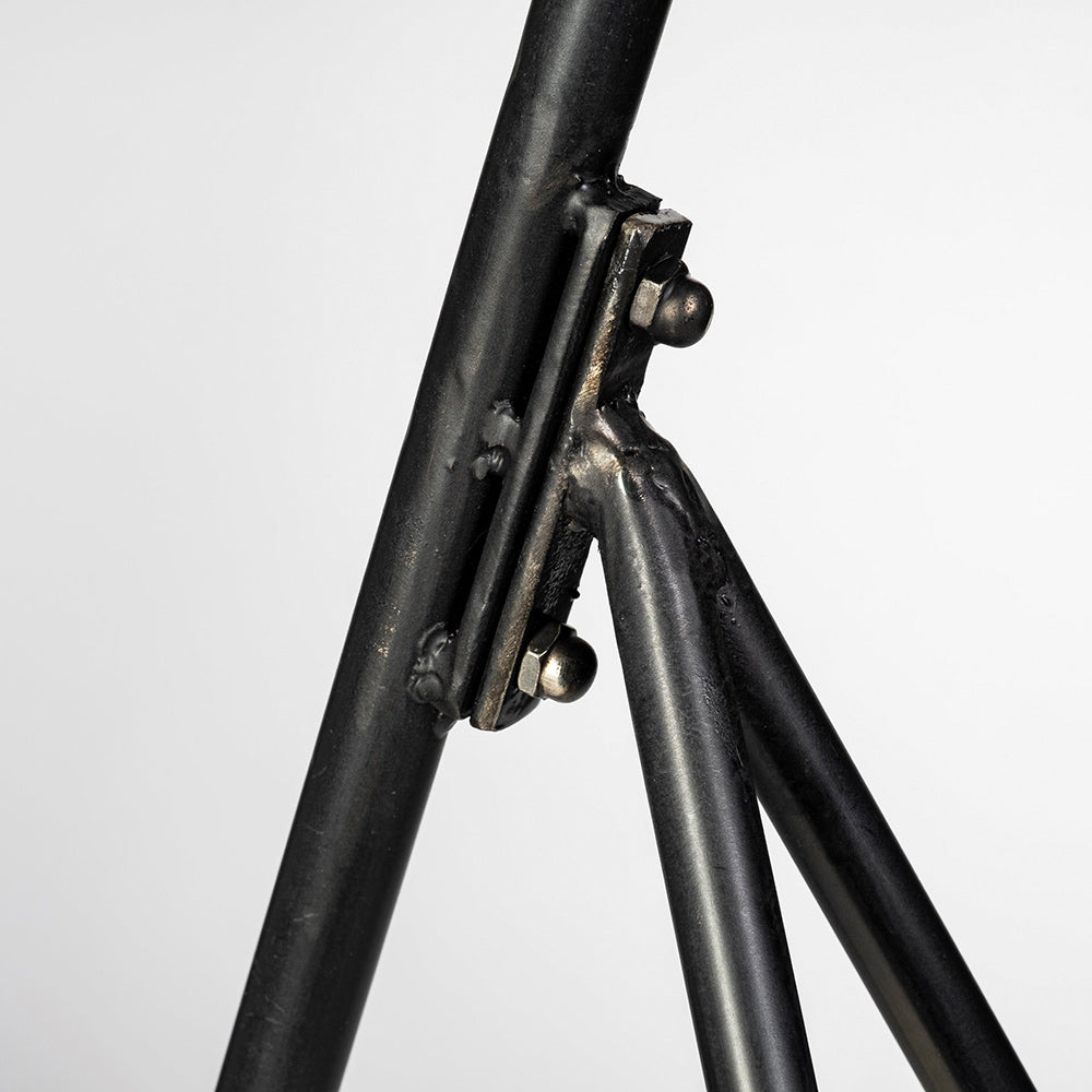 Mercana - Eris III 58.3"H Black/Brass Metal Cone Shade Floor Lamp - 68977 view 9