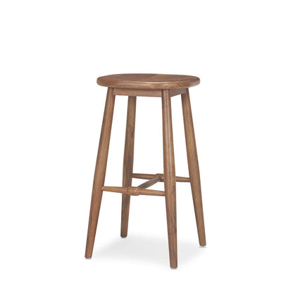 Mercana - Ernest Medium Brown Wood Bar Stool - 70591_CLOSEOUT view 1