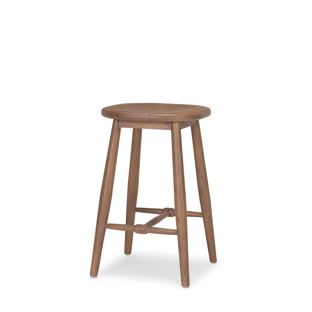 Mercana - Ernest Medium Brown Wood Counter Stool - 70590_CLOSEOUT view 1