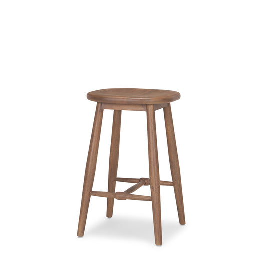 Mercana - Ernest Medium Brown Wood Counter Stool - 70590_CLOSEOUT view 1