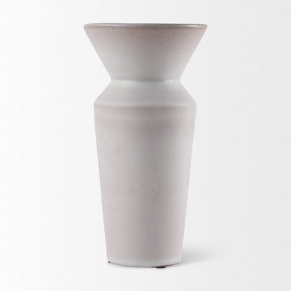 Mercana - Esme 4.5L x 4.5W x 10.4H Whitewashed Ceramic Vase - 69807_CLOSEOUT view 3