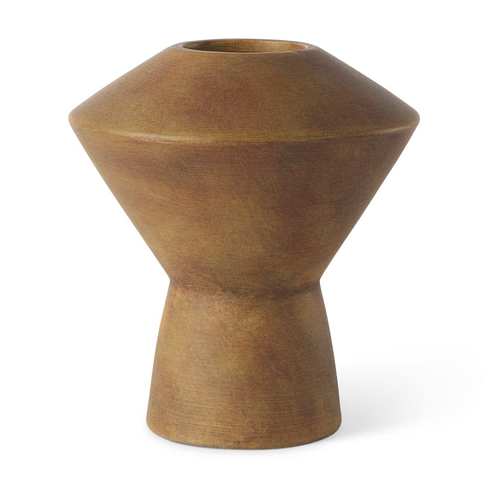 Mercana - Esme 7.1L x 7.1W x 8.1H Light Brown Ceramic Vase - 69808 view 1