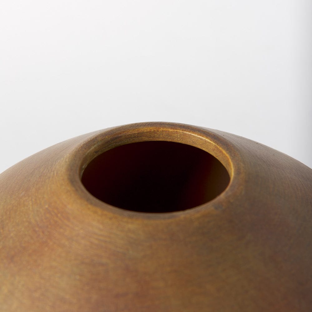 Mercana - Esme 7.1L x 7.1W x 8.1H Light Brown Ceramic Vase - 69808 view 4