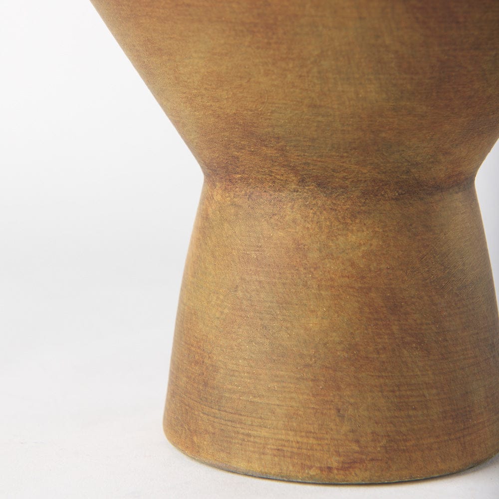 Mercana - Esme 7.1L x 7.1W x 8.1H Light Brown Ceramic Vase - 69808 view 6