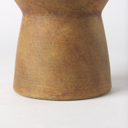 Mercana - Esme 7.1L x 7.1W x 8.1H Light Brown Ceramic Vase - 69808 view 7