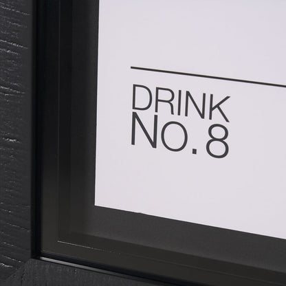 Mercana - Espresso Martini by Mercana Studio a Hand Embelished Textured Framed Art Print Matted under Glass - 15434 view 5