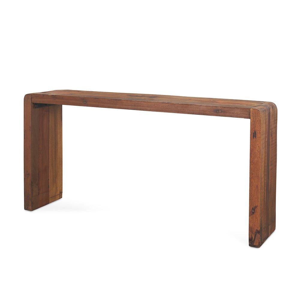Mercana - Estelle Rustic Brown Reclaimed Wood Console Table - 70512 view 1