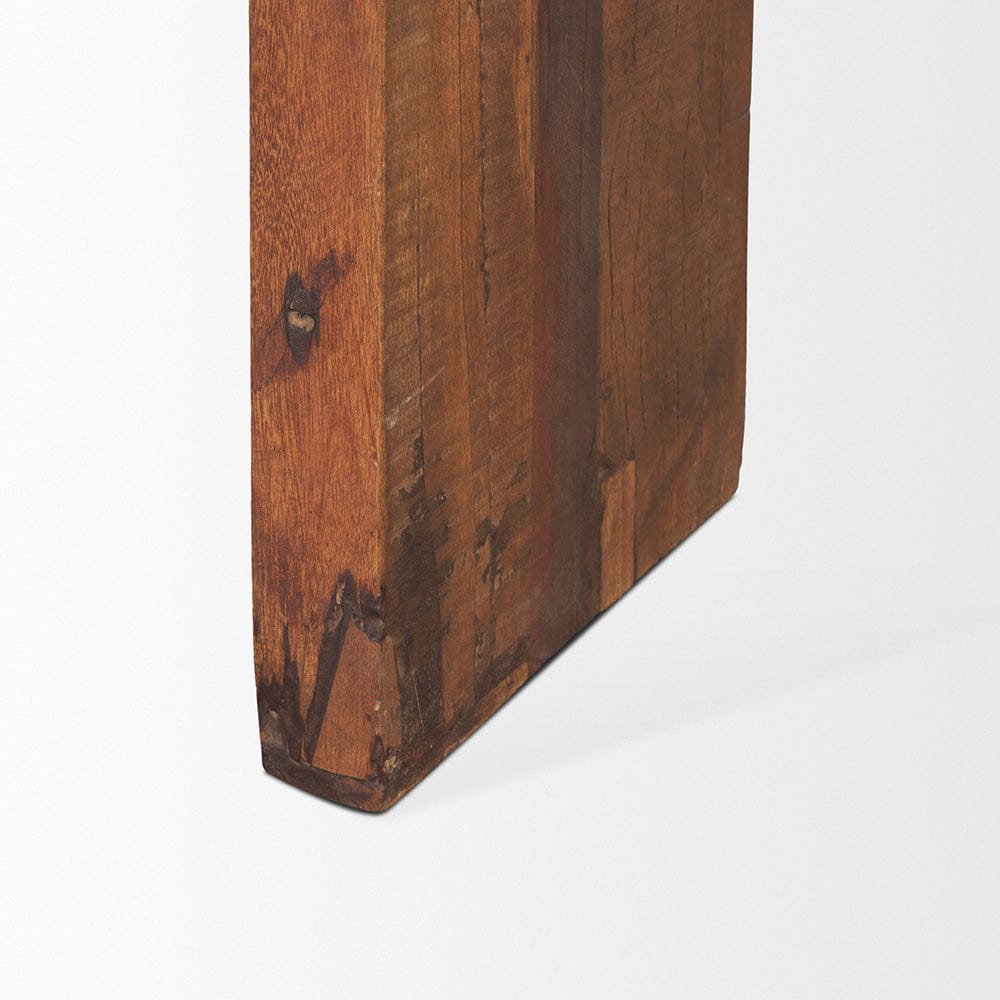 Mercana - Estelle Rustic Brown Reclaimed Wood Console Table - 70512 view 7