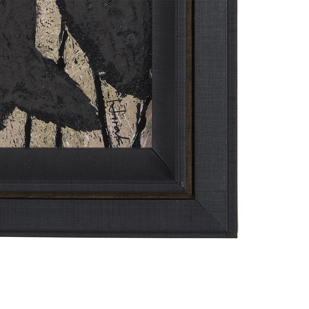 Mercana - Etched Silouette I by Mercana Studio a Hand Embellished Textured Framed Art Print - 15285 view 3