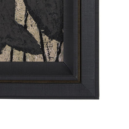 Mercana - Etched Silouette I by Mercana Studio a Hand Embellished Textured Framed Art Print - 15285 view 3