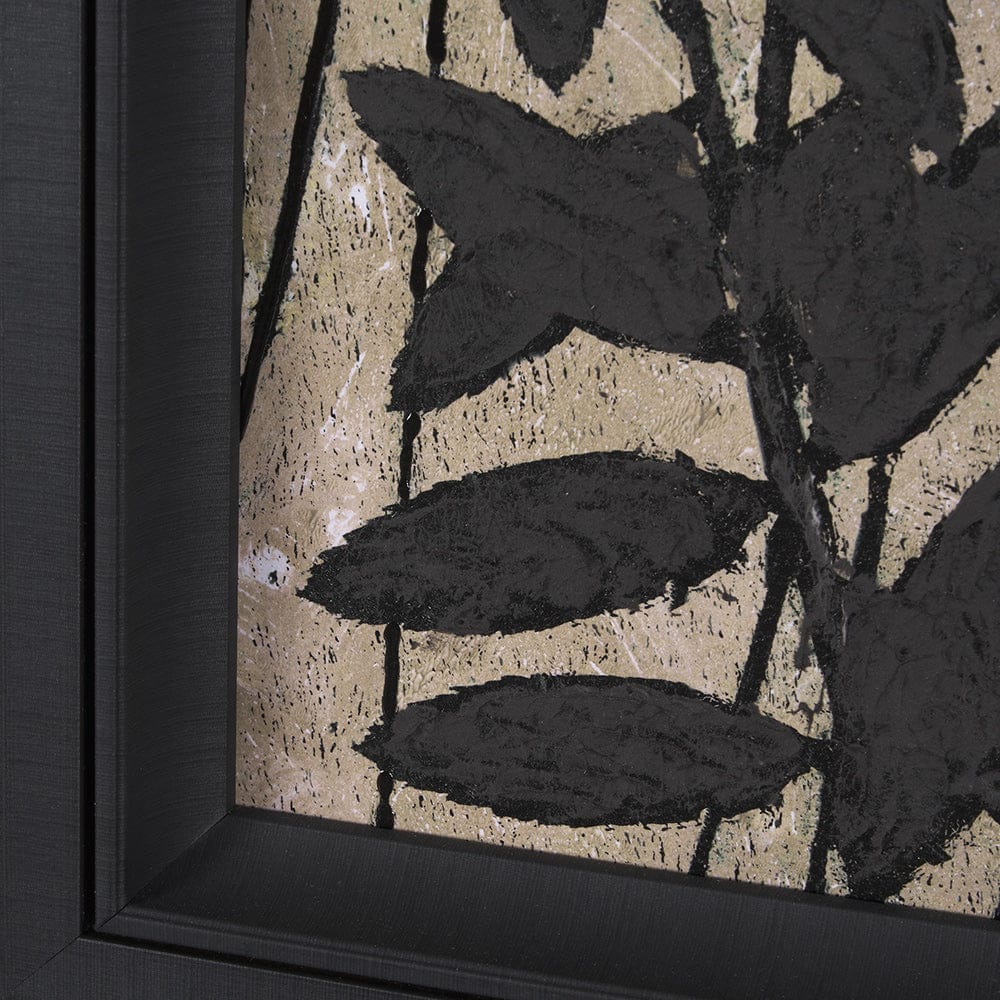 Mercana - Etched Silouette I by Mercana Studio a Hand Embellished Textured Framed Art Print - 15285 view 5