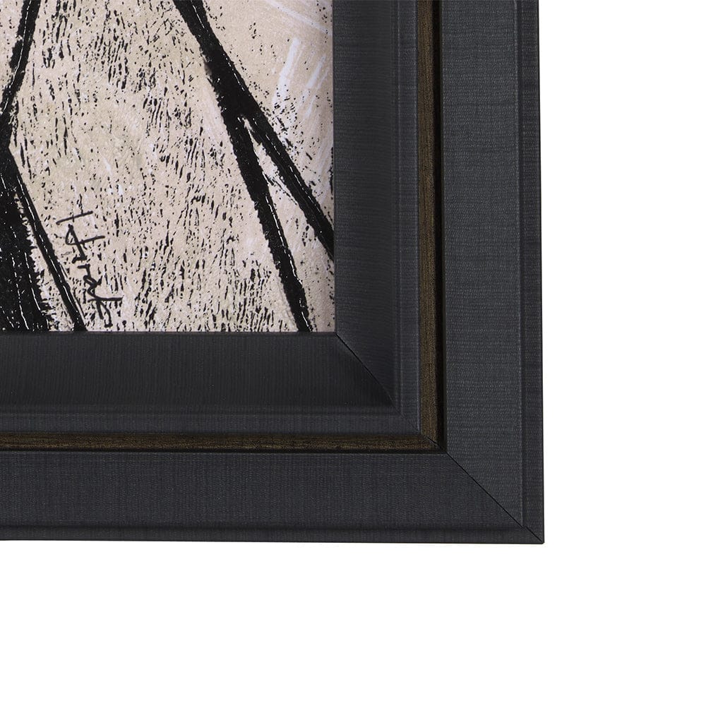 Mercana - Etched Silouette II by Mercana Studio a Hand Embellished Textured Framed Art Print - 15286 view 3