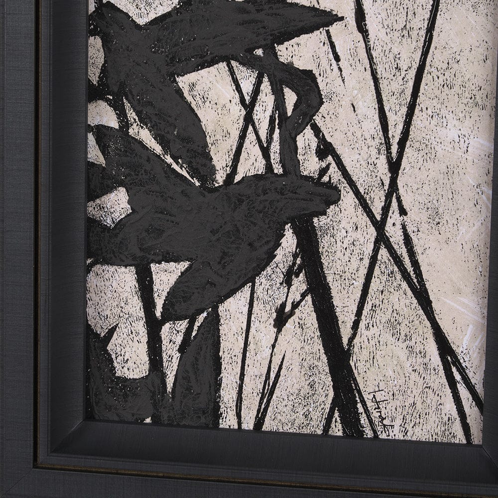 Mercana - Etched Silouette II by Mercana Studio a Hand Embellished Textured Framed Art Print - 15286 view 5
