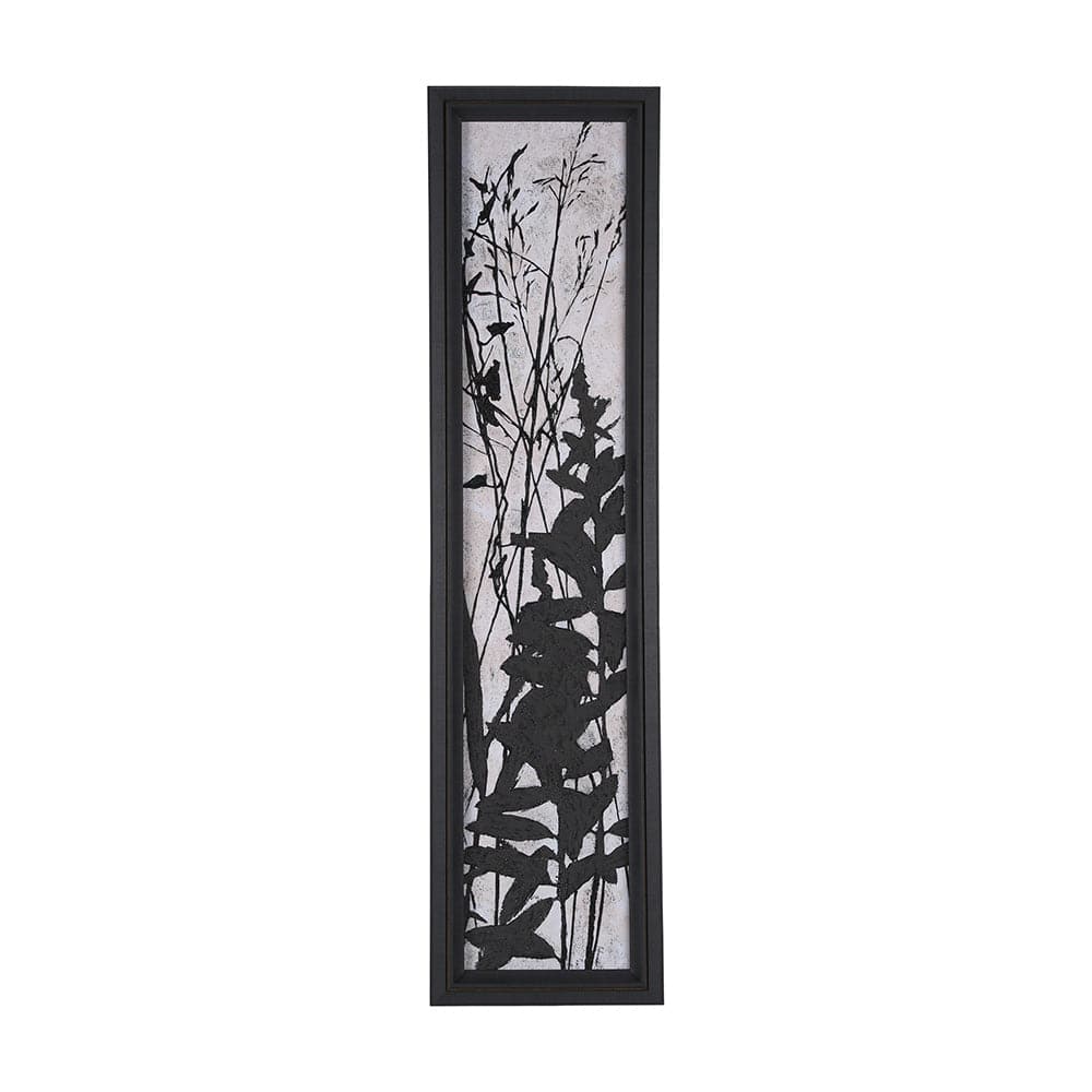 Mercana - Etched Silouette IV by Mercana Studio a Hand Embellished Textured Framed Art Print - 15288 view 1