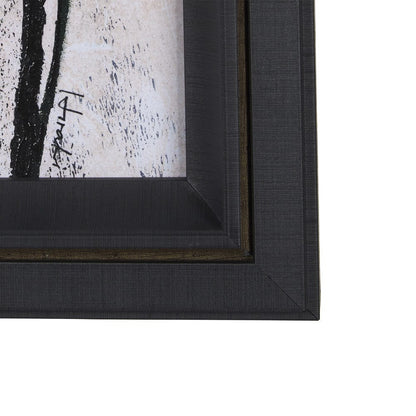 Mercana - Etched Silouette IV by Mercana Studio a Hand Embellished Textured Framed Art Print - 15288 view 3