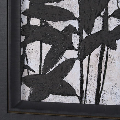 Mercana - Etched Silouette IV by Mercana Studio a Hand Embellished Textured Framed Art Print - 15288 view 5