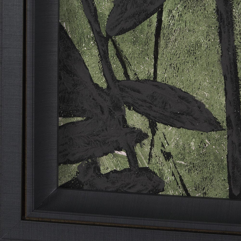 Mercana - Etched Silouette V by Mercana Studio a Hand Embellished Textured Framed Art Print - 15289 view 5