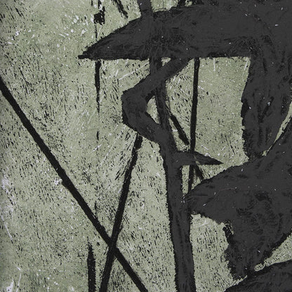 Mercana - Etched Silouette VI by Mercana Studio a Hand Embellished Textured Framed Art Print - 15290 view 6