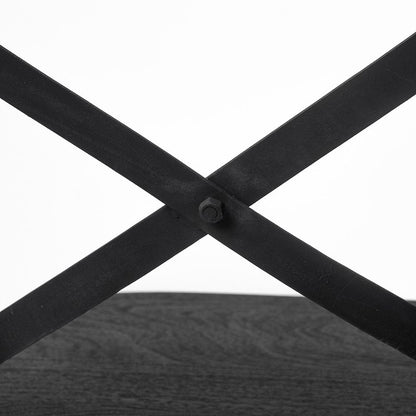 Mercana - Etienne 26.25" Seat Height Black Wood Seat Black Metal Base Stool - 68512_CLOSEOUT view 3