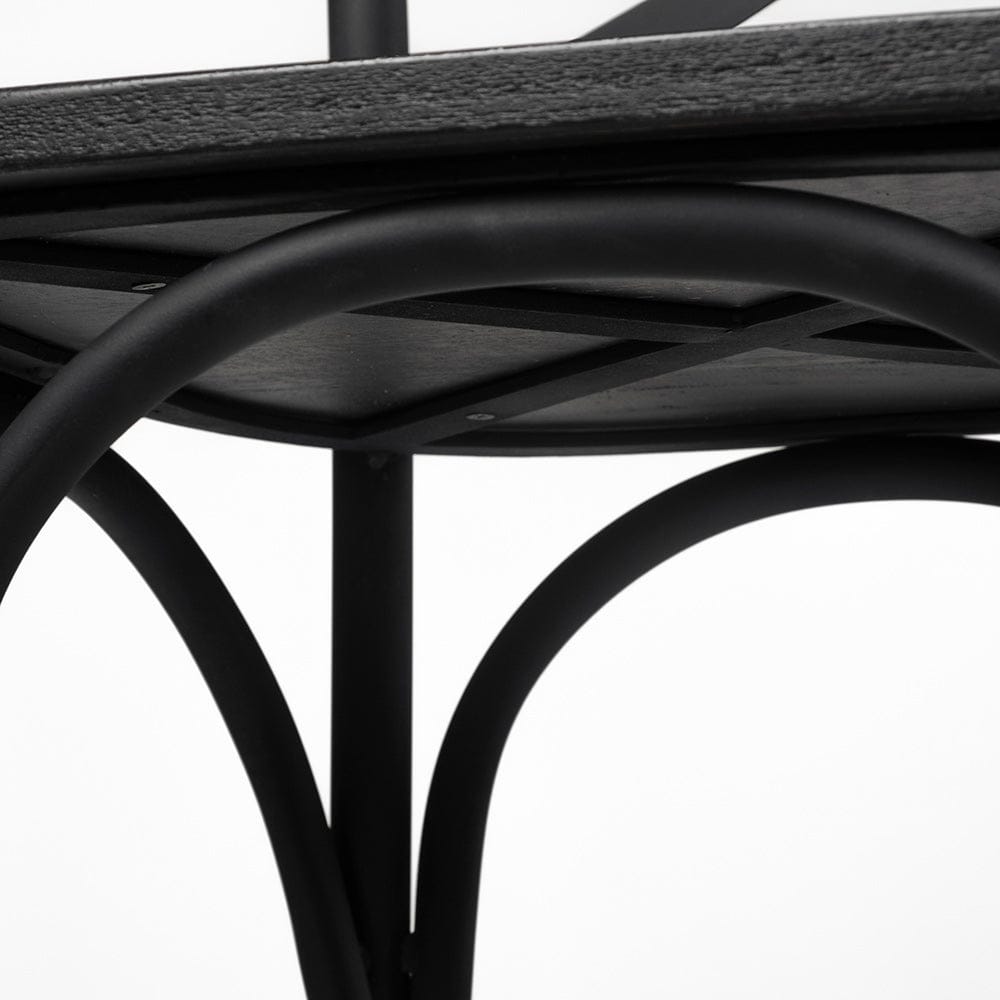 Mercana - Etienne 26.25" Seat Height Black Wood Seat Black Metal Base Stool - 68512_CLOSEOUT view 5