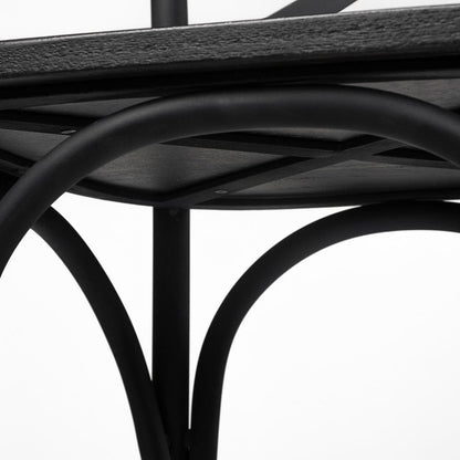 Mercana - Etienne 26.25" Seat Height Black Wood Seat Black Metal Base Stool - 68512_CLOSEOUT view 5