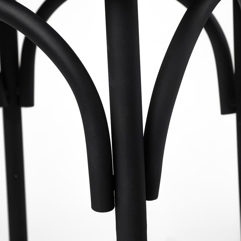Mercana - Etienne 26.25" Seat Height Black Wood Seat Black Metal Base Stool - 68512_CLOSEOUT view 6