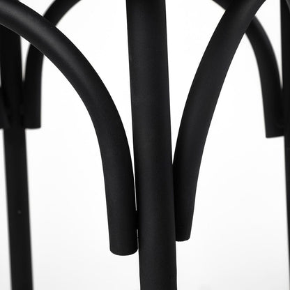 Mercana - Etienne 26.25" Seat Height Black Wood Seat Black Metal Base Stool - 68512_CLOSEOUT view 6