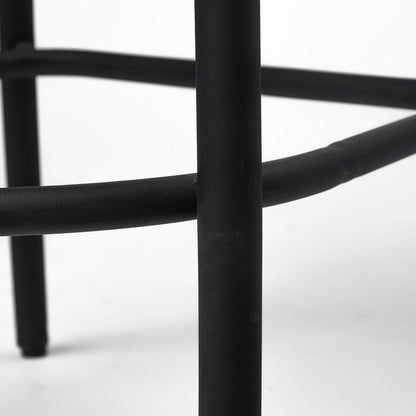 Mercana - Etienne 26.25" Seat Height Black Wood Seat Black Metal Base Stool - 68512_CLOSEOUT view 7