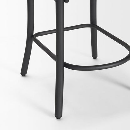 Mercana - Etienne Light Brown Wood w/ Iron Metal Counter Stool - 70589_CLOSEOUT view 10
