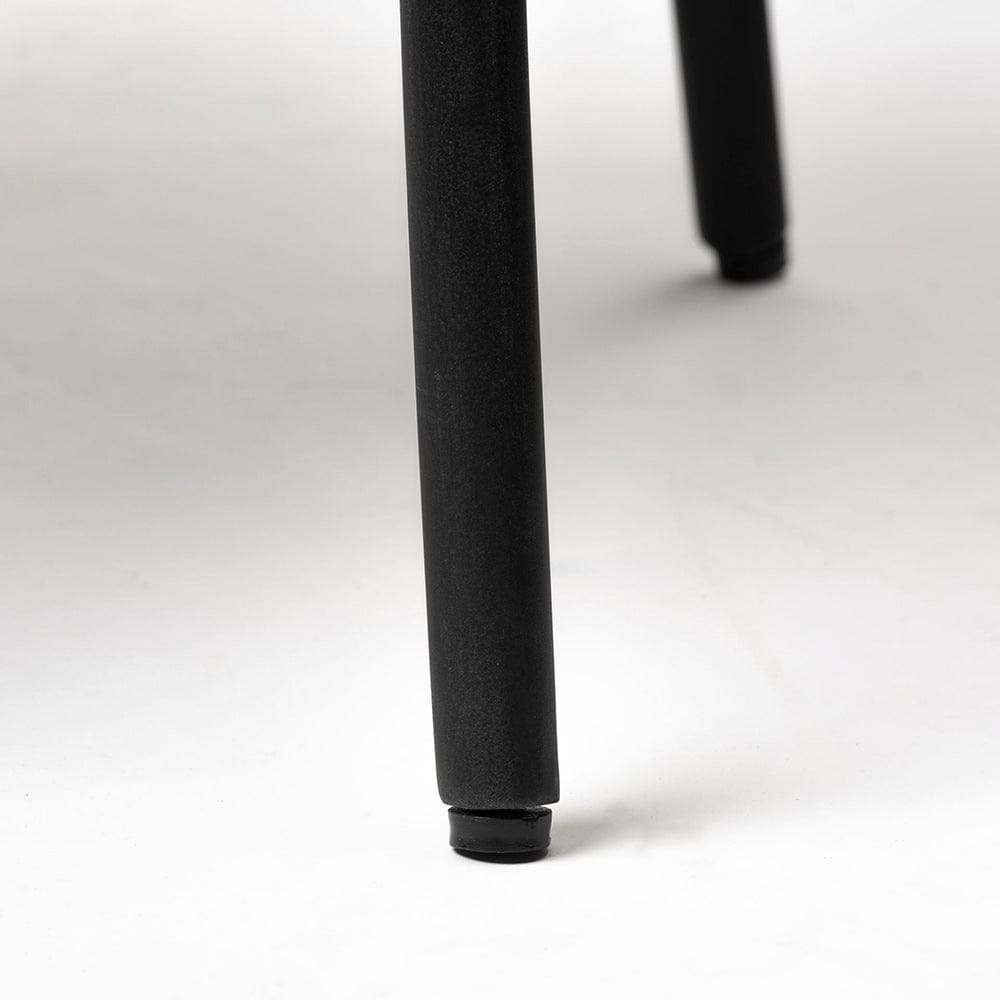Mercana - Etienne VII 24" Set of Two Round Top Black Wood and Marble Top Nesting Table - 68508 view 5