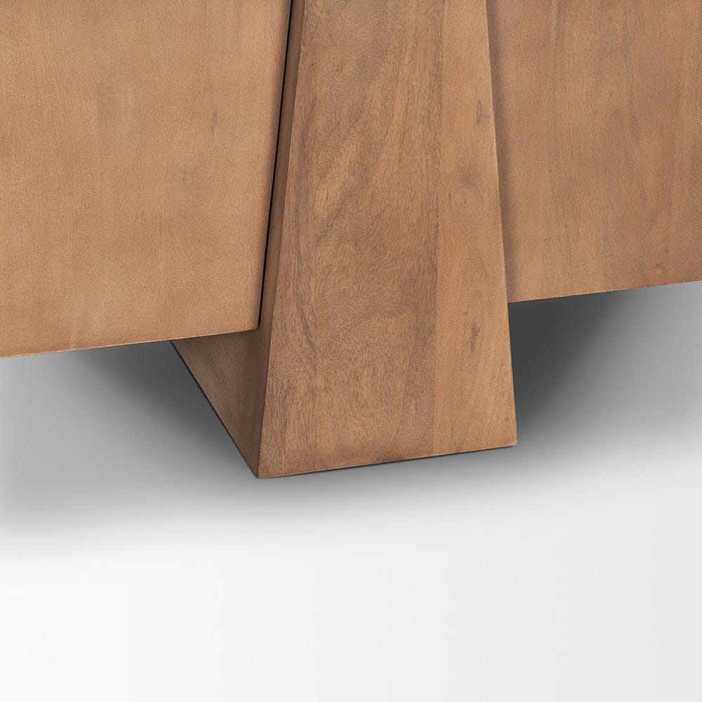 Mercana - Eula Medium Brown Wood 4-Door Sideboard - 70628 view 12